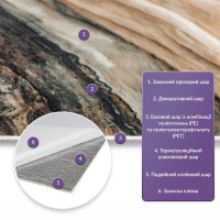 Самоклеюча стінова PET плитка 600х300х2мм SW-00002309