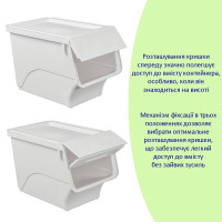 Контейнер для зберігання 45.5х28.5х31см Білий SW-00002421