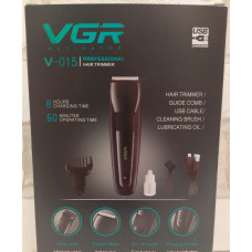 Професійна машинка для стрижки VGR V-015 на акумуляторі з USB зарядкою
