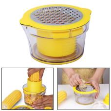 Терка з контейнером Corn Stripper з насадкою для очищення качанів кукурудзи