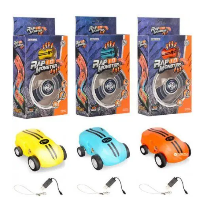 Машинка в кулі Rapid Monster ∙ Інтерактивна дитяча іграшка Машинка – спіннер USB