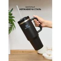 Термокружка Stanley Quencher H2.0 FlowState 1,18 л • Вакуумна кружка з кришкою 3-в-1 і трубочкою