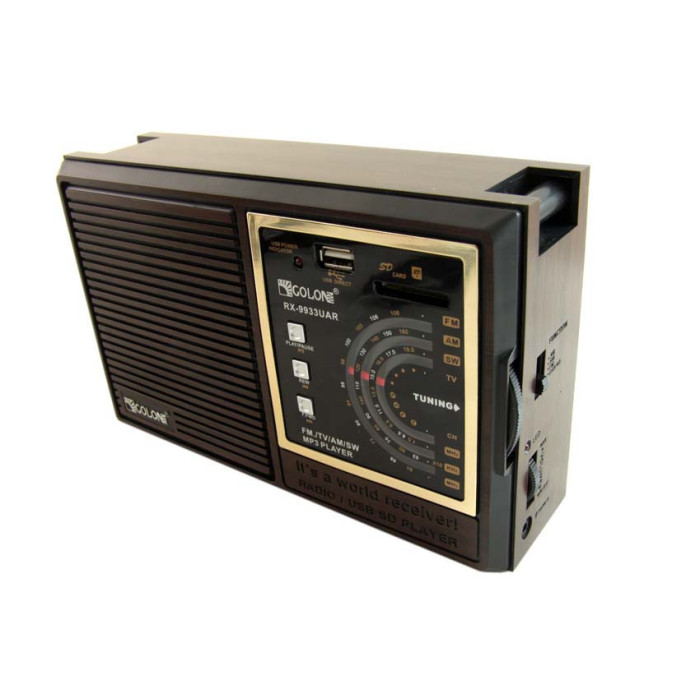 Портативний радіоприймач Golon RX-9933 з акумулятором, USB, SD, FM радіо