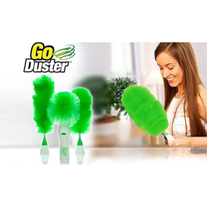 Електрощітка для професійного прибирання Go Duster Щітка - пухівка від пилу