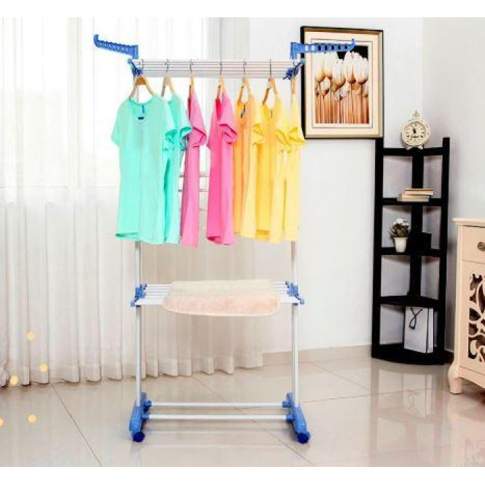 Сушарка складна для білизни GARMENT RACK Вертикальна пересувна стійка-сушарка для сушіння промов
