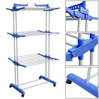 Сушарка складна для білизни GARMENT RACK Вертикальна пересувна стійка-сушарка для сушіння промов