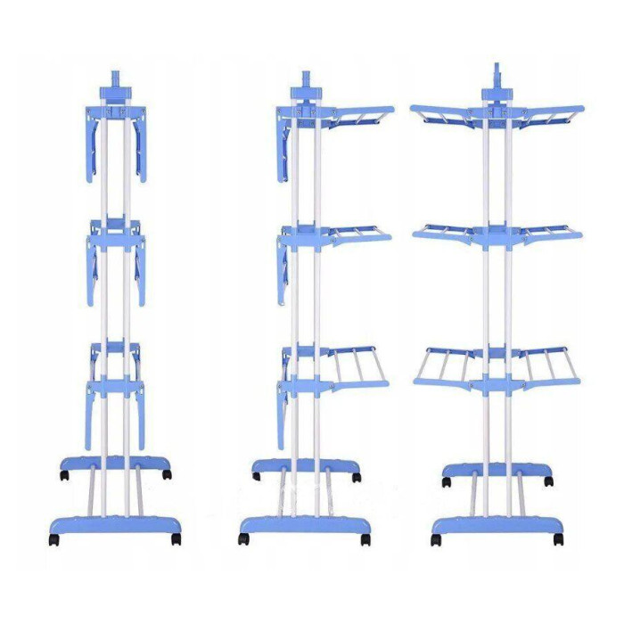 Сушарка складна для білизни GARMENT RACK Вертикальна пересувна стійка-сушарка для сушіння промов
