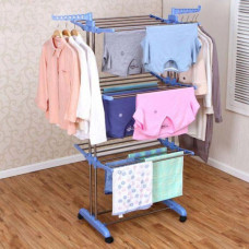 Сушарка складна для білизни GARMENT RACK Вертикальна пересувна стійка-сушарка для сушіння речей та білизни, на коліщатках