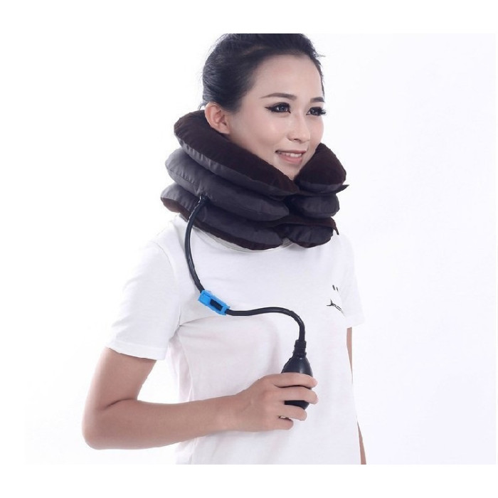 Масажер - комір для шиї Tractors for cervical spine ∙ Лікувальний надувний комір для розвантаження та масажу шиї