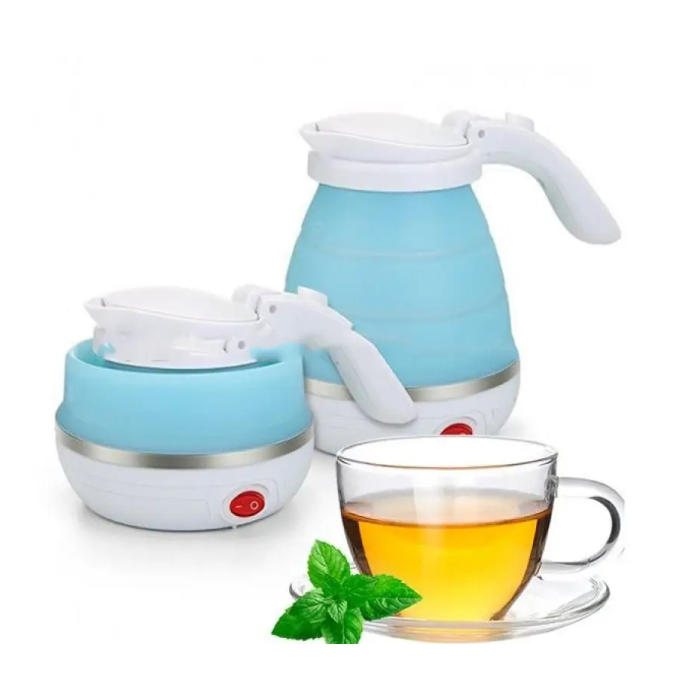 Портативний складний силіконовий чайник Foldable Kettle електричний чайник електрочайник
