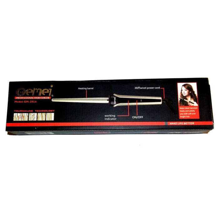 Конусна керамічна плойка Gemei 2914 Hair Curlers для створення дрібних локонів