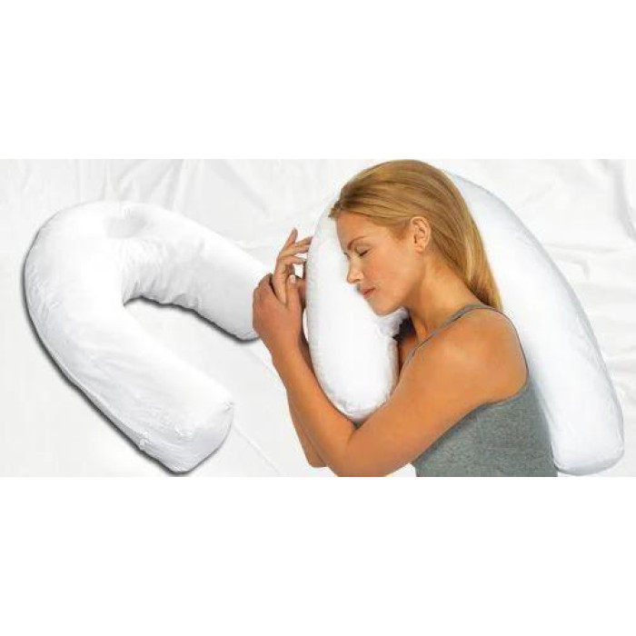 Ергономічна подушка - підкова SIDE Sleeper PRO ортопедична для шиї з простором для вуха ∙ Розумна подушка для сну на боці