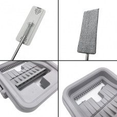 Швабра з відром комплект Scratch Cleaning Mop G3 Middle з автоматичним віджимом і складною ручкою