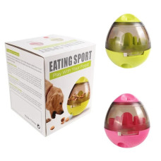 Іграшка для домашніх тварин Eating Sport Дозатор склянка з отвором для їжі диспенсер корму тварин