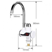 Проточний водонагрівач на кран з душем Water Faucet & Shower з нижнім підключенням · Кран - бойлер миттєвого нагріву води c LCD дисплеєм