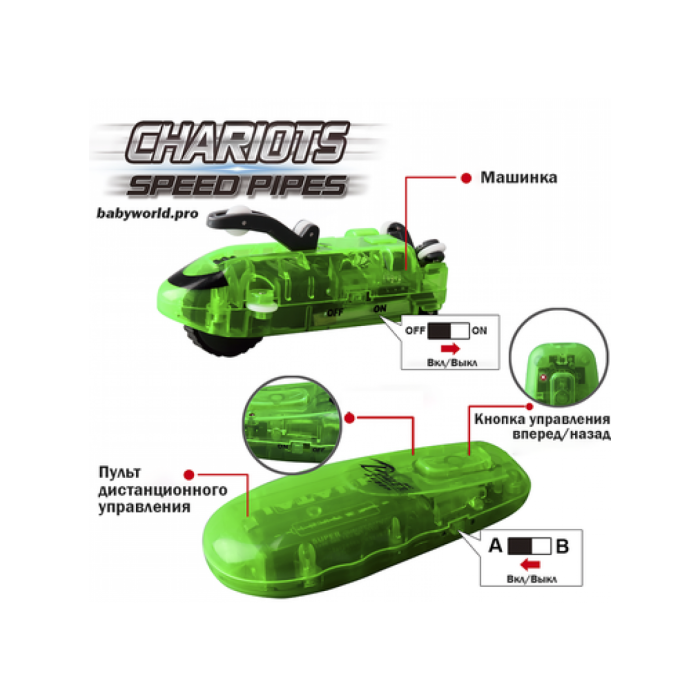 Трубопровідний автомобільний трек · Перегони у трубі Chariots Speed Pipes · Трубопровідні гонки – автотрек 37 деталей