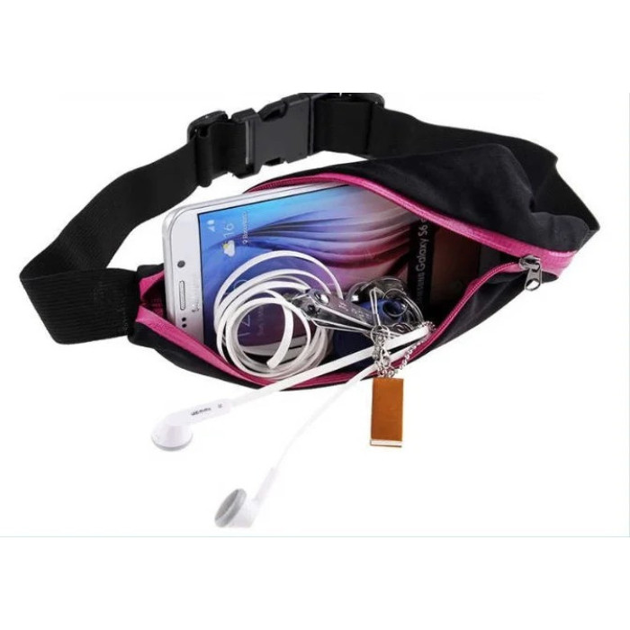 Спортивна поясна сумка Go Runners Pocket Belt для бігу, Спортивний органайзер-бананка на пояс з карманами