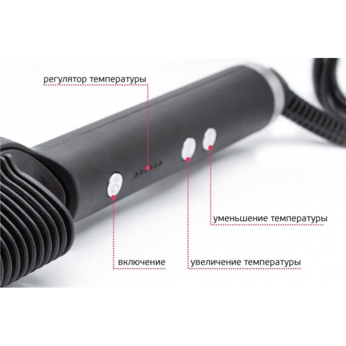 Розчіска – випрямляч Hair Straightener 909B для випрямлення волосся ∙ Праска щітка з турмаліновим покриттям ∙ 6 температурних режимів