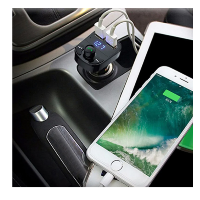 FM модулятор трансмітер в авто Car X8 MP3 ∙ 2 USB роз'єми ∙ micro SD ∙ Bluetooth