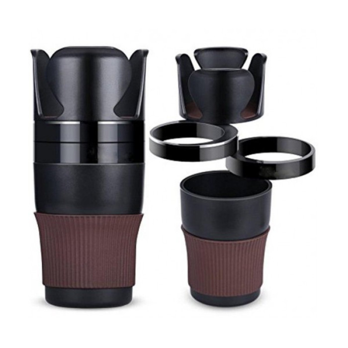 Автомобільний холдер підстаканник у машину Car holder Multi cup 5 в 1 ∙ Мультичашка – органайзер тримач склянок, напоїв, телефону та аксесуарів
