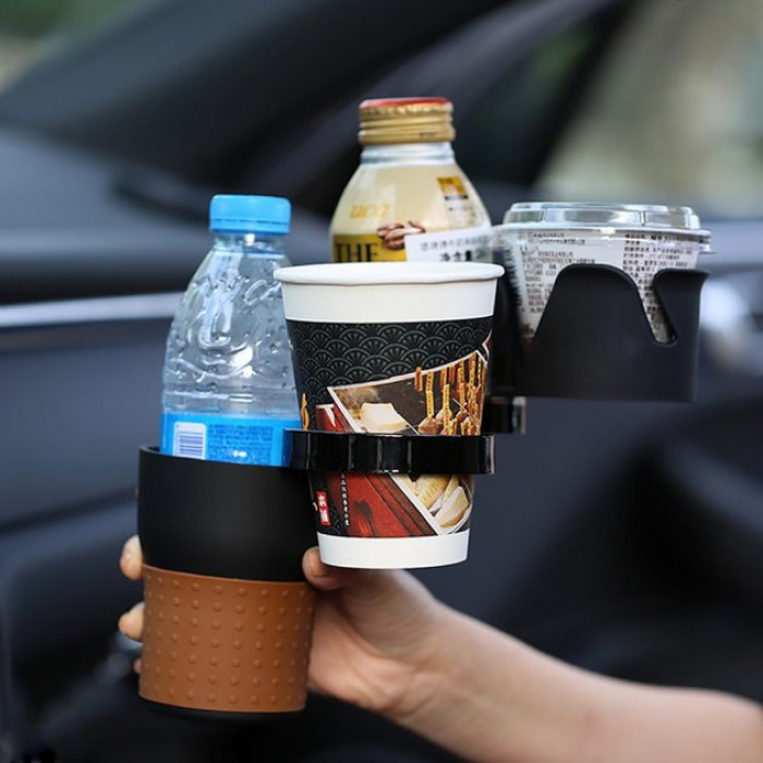 Автомобільний холдер підстаканник у машину Car holder Multi cup 5 в 1 ∙ Мультичашка – органайзер тримач склянок, напоїв, телефону та аксесуарів