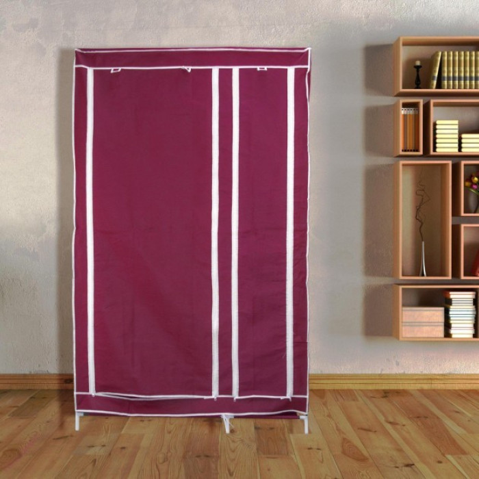 Тканинна шафа для речей Storage Wardrobe 88105 складаний гардероб 2 секції, 105 х 45 х 170 см