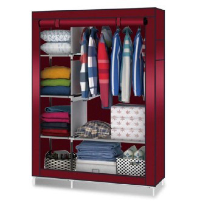 Тканинна шафа для речей Storage Wardrobe 88105 складаний гардероб 2 секції, 105 х 45 х 170 см