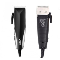 Професійна машинка для стрижки волосся від мережі VGR V-033 USB Pro, 9 Вт з насадками 3-12 мм і ножицями в комплекті