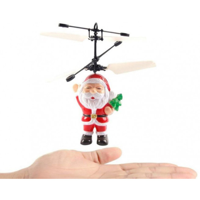 Літаюча Іграшка Flying Santa Санта Клаус Подарунок на Новий Рік Дід Мороз