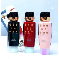 Бездротовий караоке мікрофон WSTER WS-2011 4 в 1: Колонка + Мікрофон + Телефон + Powerbank ∙ Запис звуку ∙ Зміна голосу ∙ FM радіо ∙ microSD ∙ USB ∙ Bluetooth