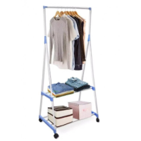Універсальна пересувна стійка - вішалка для одягу з поличками Coat Rack