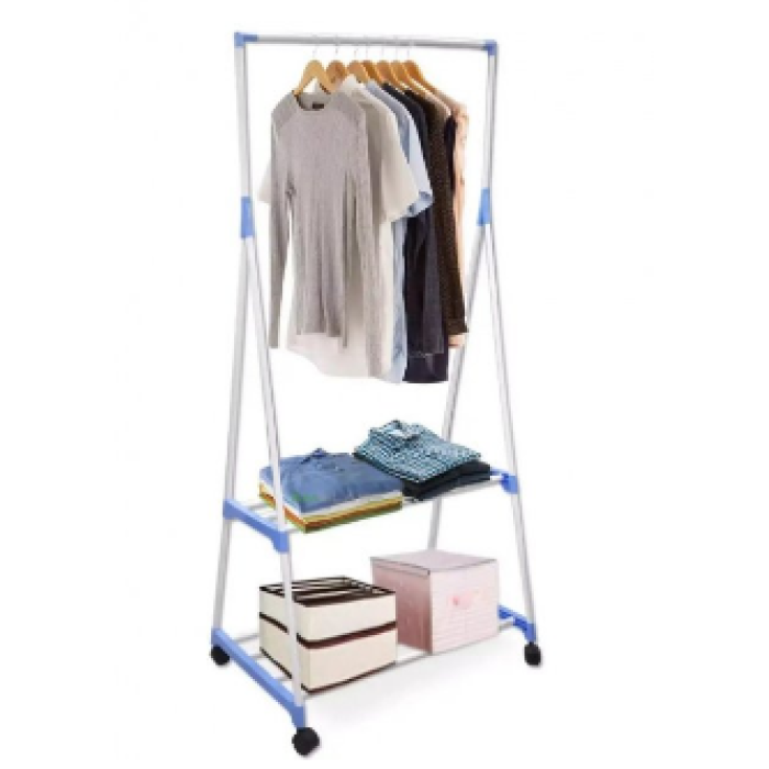 Універсальна пересувна стійка - вішалка для одягу з поличками Coat Rack