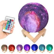 Настільний сенсорний світильник-нічник Місяць Magic 3D RGB Moon Light з пультом