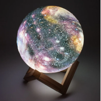 Настільний сенсорний світильник-нічник Місяць Magic 3D RGB Moon Light з пультом