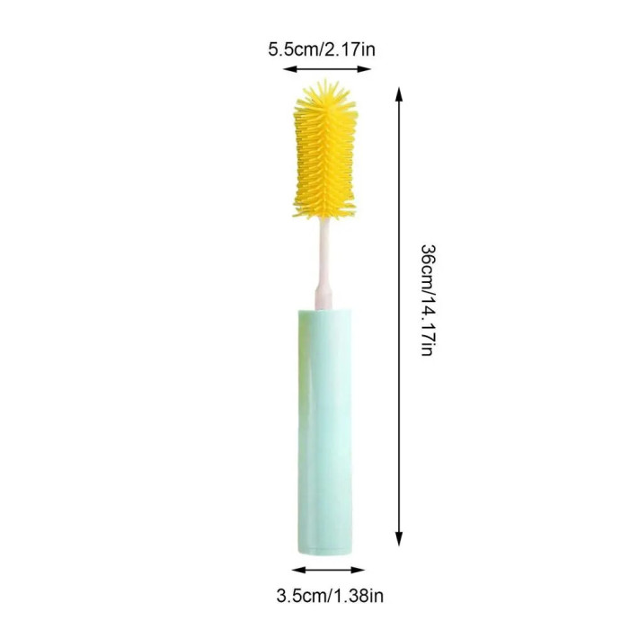 Електрична бездротова щітка – йорж Cup Cleaning Brush з насадками для прибирання та миття посуду · USB зарядка