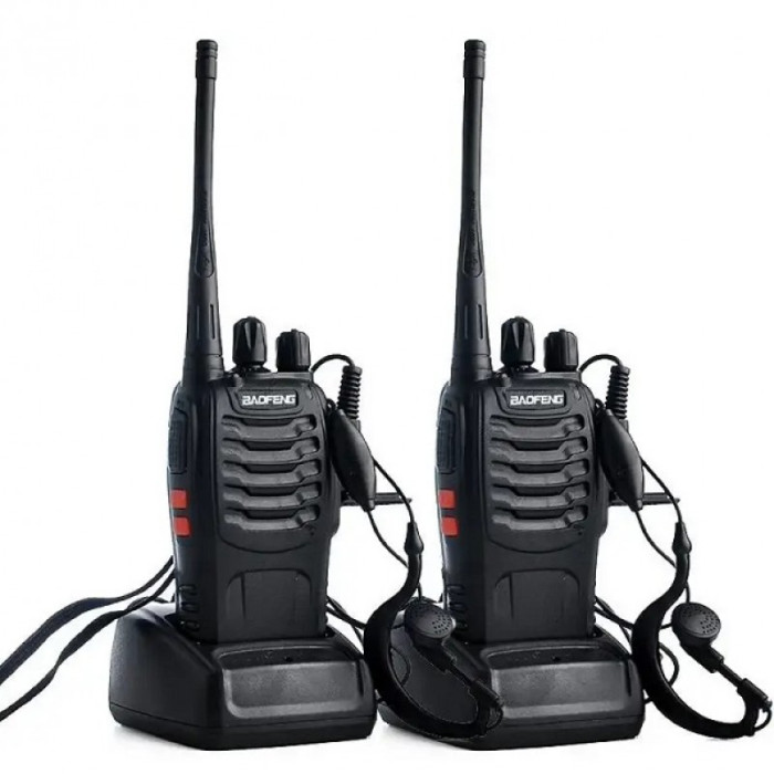 Комплект із двох рацій BAOFENG BF-888S ∙ Радіус передачі сигналу до 6 км, 400-470 МГц, 5 Вт