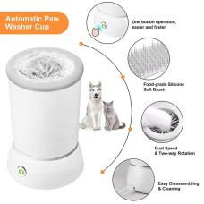 Автоматична лапомийка для собак PET FOOT WASH · Портативний електричний стакан для миття лап тварин · USB зарядка