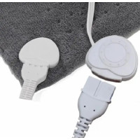 Зігрівальна електрична масажна підстилка – грілка MASSAGING WEIGHTED HEATING PAD від болю в спині · Флісова міні електропростирадло - накидка