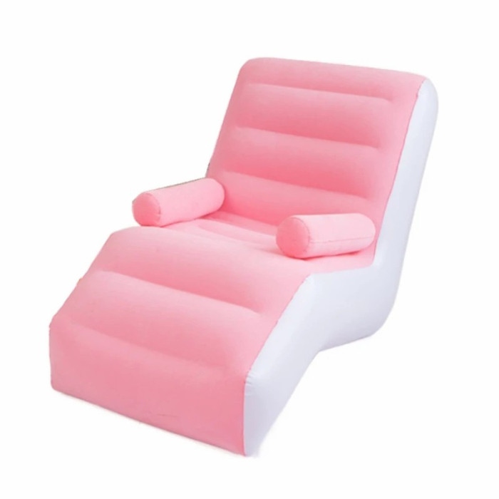 Надувний диван-крісло з підлокітниками Inflatable Sofa, Портативне складне крісло для дому 140х85х80 см