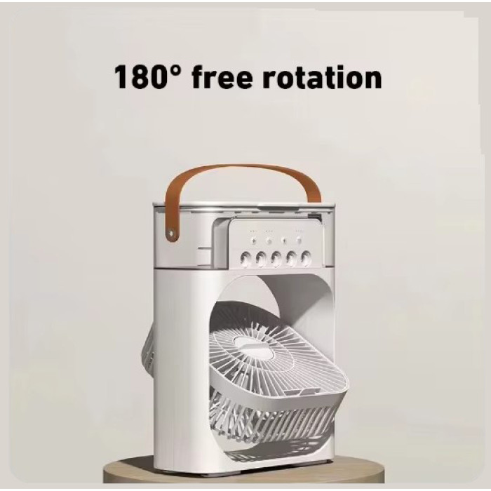 Настільний вентилятор з функцією зволожувача Air Cooler Fan Міні вентилятор - кондиціонер з відділенням для льоду