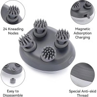 Бездротовий масажер для глибокого масажу голови Smart Scalp Massager · Масажна щітка для стимуляції кровообігу та росту волосся, підходить для тварин