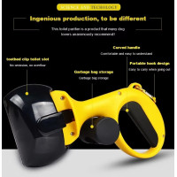 Автоматичний совок для прибирання за собакою Pooper Scooper Medium 25 x 11 x 9 см · Щипці для прибирання з карабіном та мішками в комплекті