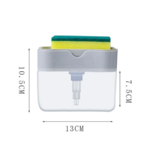 Кухонний диспенсер - органайзер для губки Soap Pump Caddy з дозатором миючого засобу, 380 мл