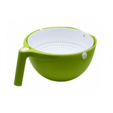 Універсальна миска – друшляк Mesh Strainer Drain Basket ∙ Господарський силіконовий кошик зі зливом 2в1