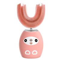 Дитяча зубна щітка U-shaped electric toothbrush ∙ Електрична ультразвукова силіконова щітка – капа для дітей