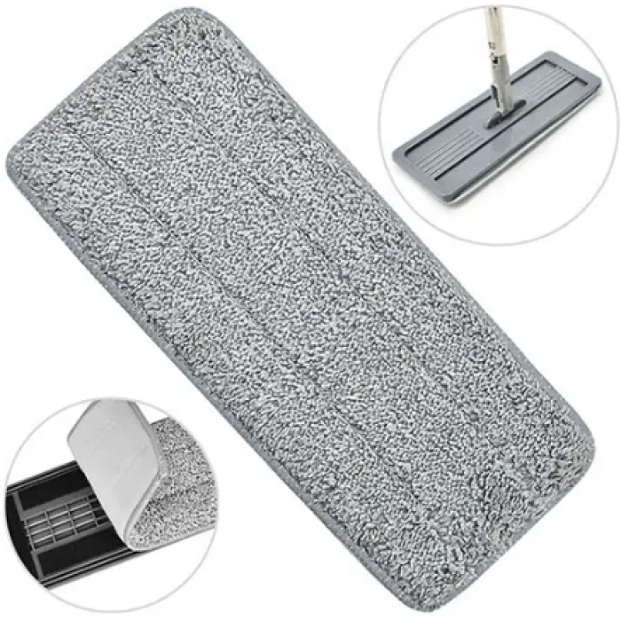 Змінна насадка для швабри Scratch Cleaning Mop · Запаска – моп із мікрофібри, 33*11 см