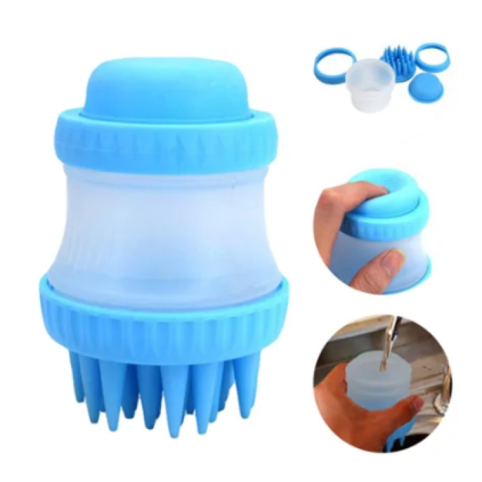 Щітка для миття тварин Cleaning Device The Gentle Dog Washer з силіконовими ворсинками для купання та масажу собак та кішок