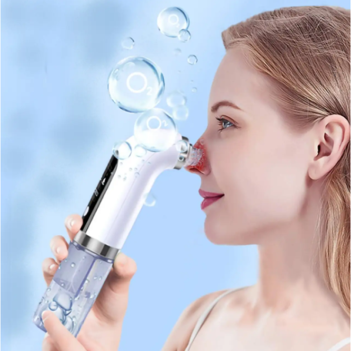Вакуумний очищувач пор Face Slimmer, бездротовий апарат для гідропілінгу та вакуумного чищення шкіри