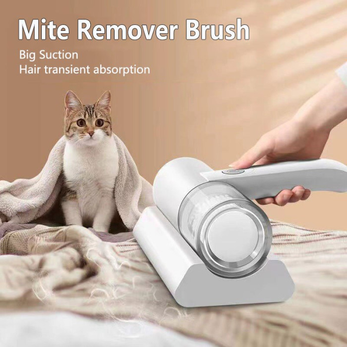 Пилосос для видалення кліщів MITE REMOVER Портативний бездротовий УФ-прилад для очищення матраців, подушок, іграшок, меблів від пилових кліщів