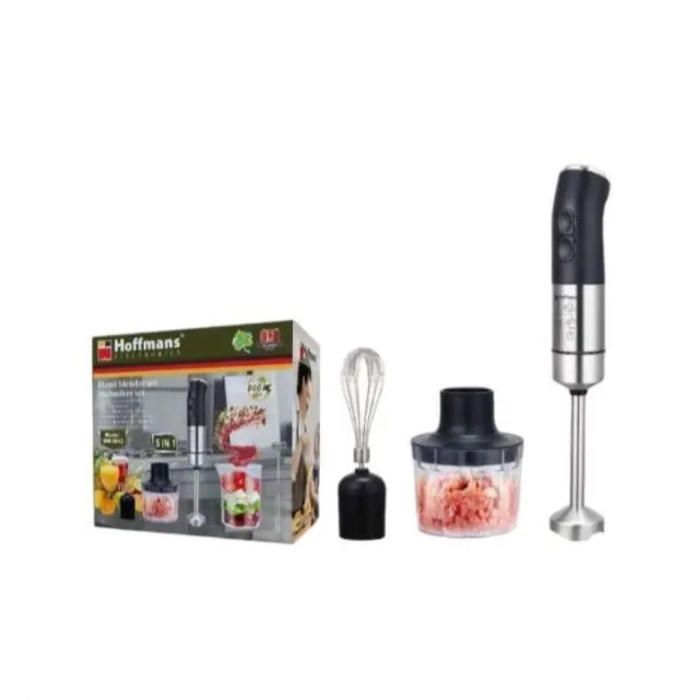 Блендер Hoffmans HM-8043 800W • Занурювальний подрібнювач 5 в 1 з насадками та чашею для подрібнення